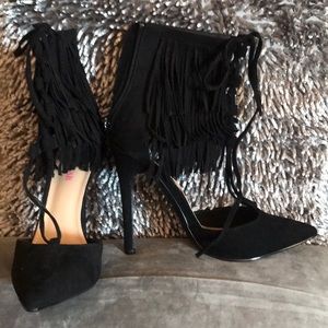 Just Fab Black Heels size 8